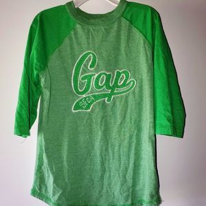 ʕ·ᴥ·ʔ EUC Gap Kids Baseball Style Tee Small